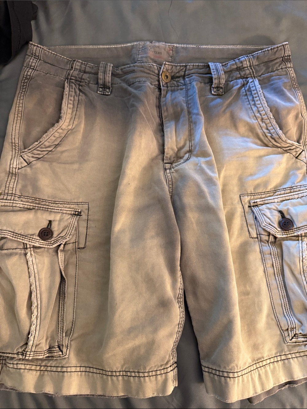 American Eagle Outfitters Men's Cargo Shorts - grey